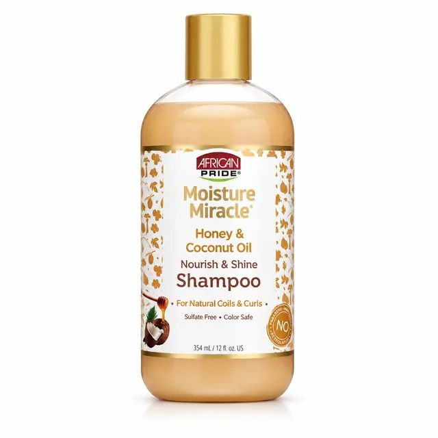 African Pride Moisture Miracle Honey & Coconut Oil Nourish & Shine Shampoo 354ml 1