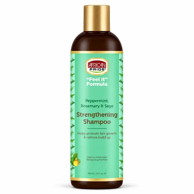 African Pride Pepperment & Rosemary Strengthening Shampoo 354ml