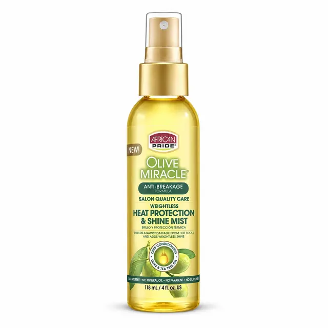 African Pride Olive Heat Protection Shine Mist 4oz 1