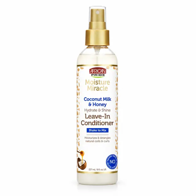 African Pride Moisture Miracle Coconut Milk & Honey Hydrate & Shine Leave-In Conditioner 237 ml 1