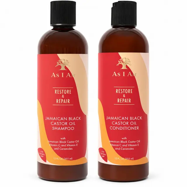 As I Am Jamaican Black Castor Oil Shampoo & Conditioner Bundle