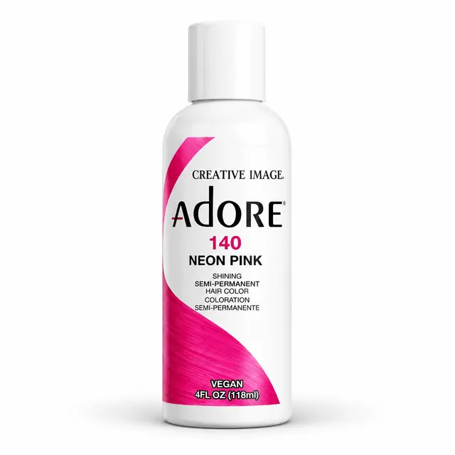 Adore Semi Permanent Hair Color 140 – Neon Pink 118ml 1