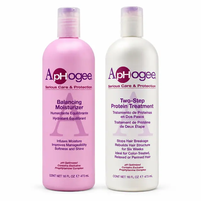 ApHogee 2 Step Protien Treatment 16 oz and Balancing Moisturizer 16 oz Kit Large