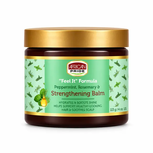 African Pride Pepperment & Rosemary Strengthening Balm 113g