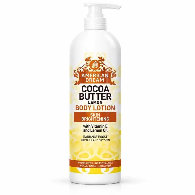 American Dream Cocoa Butter Lemon Body Lotion Vitamin E & Lemon Oil 750ml 1