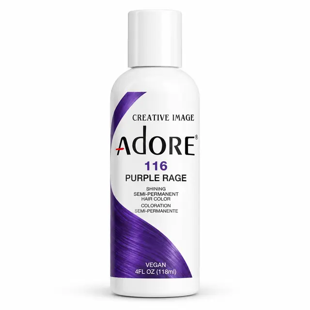 Adore Semi Permanent Hair Color 116 – Purple Rage 118ml 1