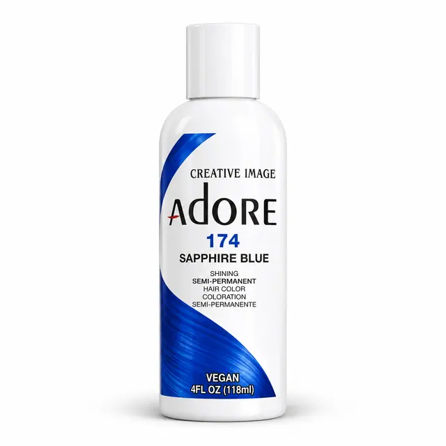 Adore Semi Permanent Hair Color 174 – Sapphire Blue 118ml