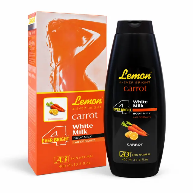 A3 Lemon 4-Ever Bright Body Milk w/Carrot 400ml