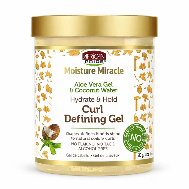 African Pride Aloe & Coconut Water Hydrate & Hold Curl Defining Gel 510 gr 1