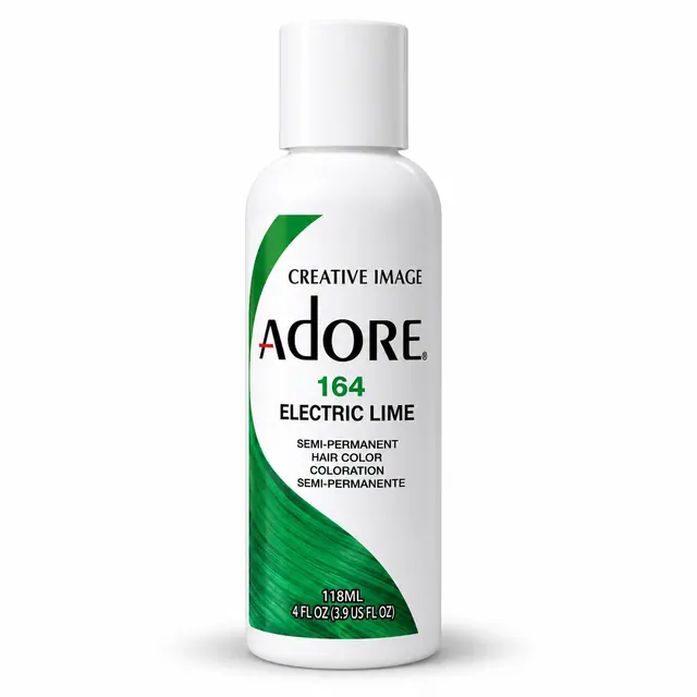 Adore Semi Permanent Hair Color 164 – Electric Lime 118ml 1