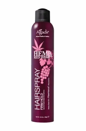 Agadir Hemp & Red Wine Hair Spray Firm Hold 298g/10.5oz