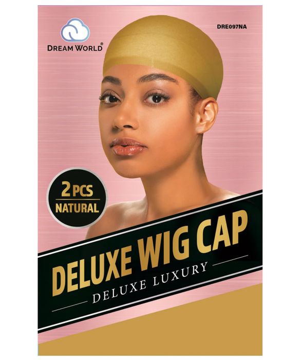 Dream World Deluxe Wig Cap Natural 2PCS