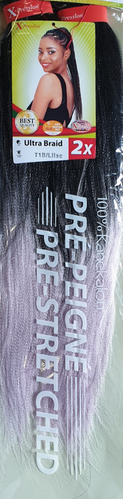 X-Pression Pre-Stretched Braid T1B-Lilac