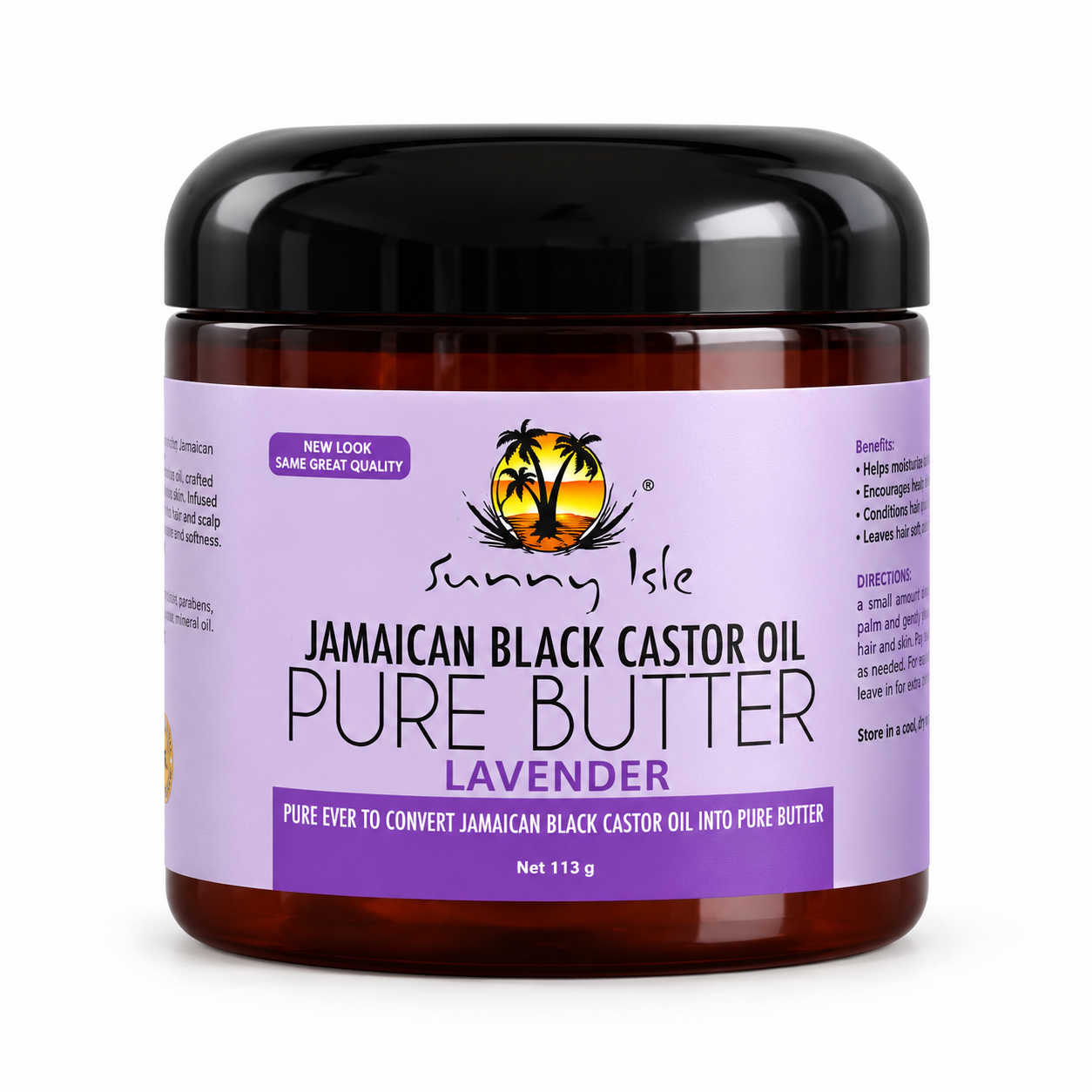 Sunny Isle Jamaican Black Castor Pure Butter Lavender 113 g