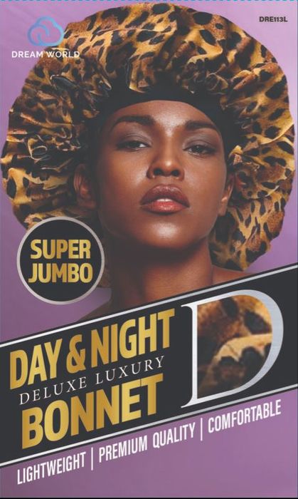 Dream World Day & Night Delux Luxury Bonnet Super Jumbo - Leopard
