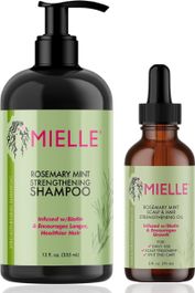 Mielle Rosemary Mint Strengthening Oil & Shampoo Set
