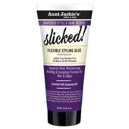 Aunt Jackie's Grapeseed Style & Shine Recipes SLICKED! Flexible Styling Glue 1