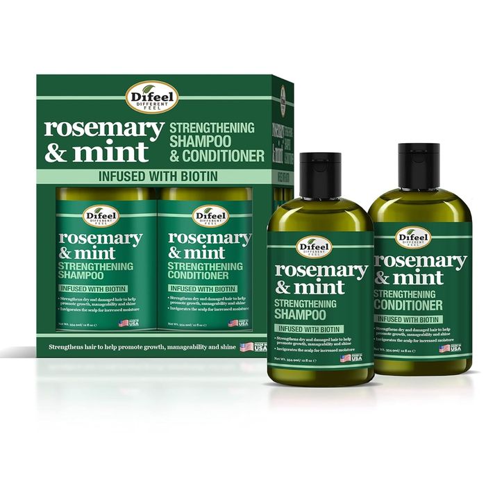 Difeel Rosemary & Mint Shampoo 354ml & Conditioner 354ml Box Set