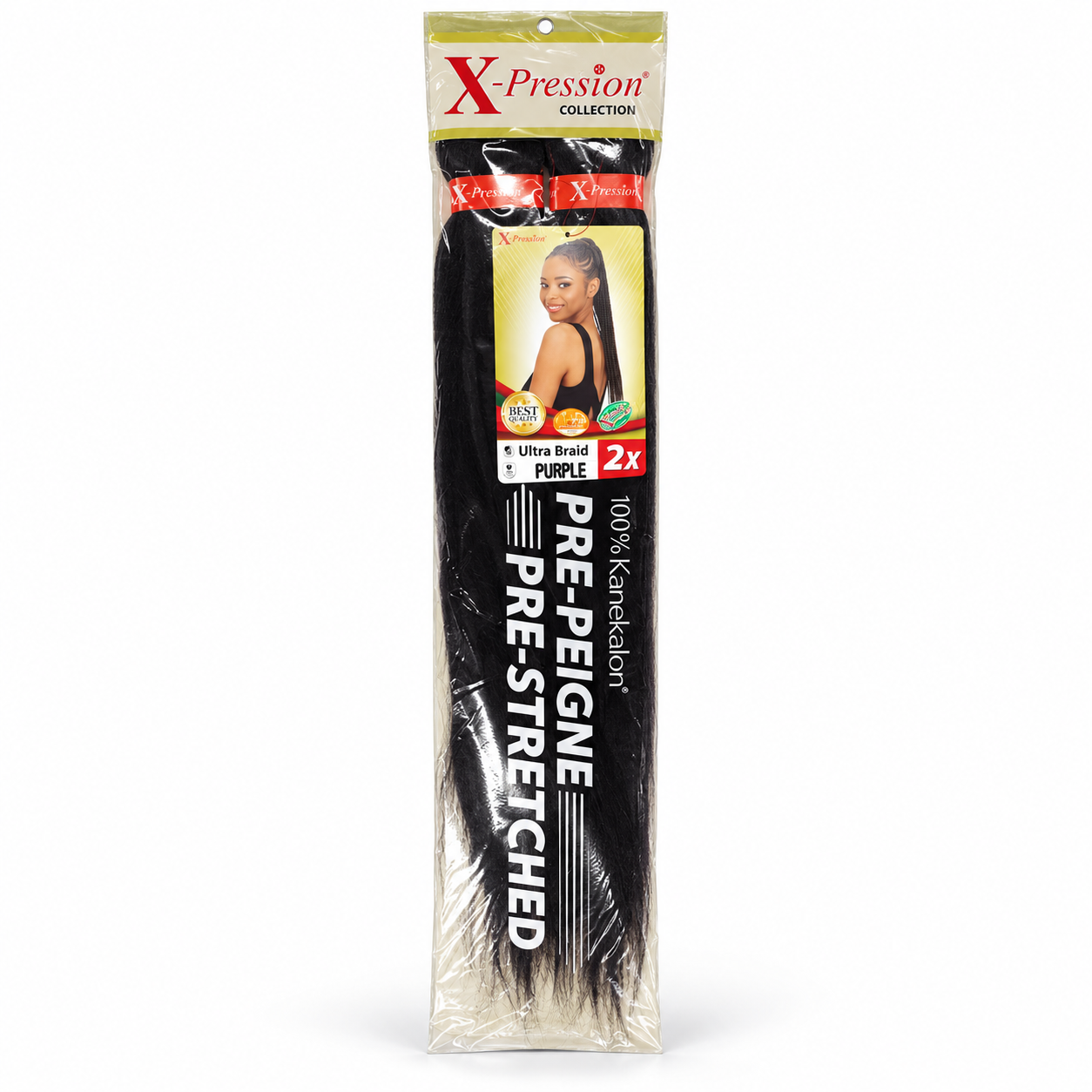 X-Pression Pre-Stretched Braid Purple
