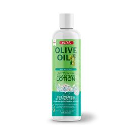 ORS Olive Oil Max Moisture Rice Water & Electrolytes Daily Styling Lotion 16 oz