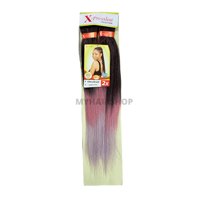 X-Pression Pre-Stretched Braid Om-Rose Lilac 1