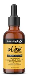 Aunt Jackie's Elixir Essentials Saw Palmetto & Jamaican Black Castor Hair & Scalp Oil 59ml