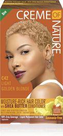 Creme Of Nature Moisture-Rich Hair Color Kit - C42 Light Golden Blonde
