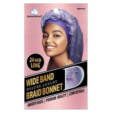 Dream World Wide Band Braid Bonnet XL Design - DRE174TPP