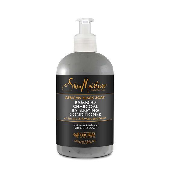Shea Moisture African Black Soap Bamboo Charcoal Deep Balancing Conditioner 384 ml