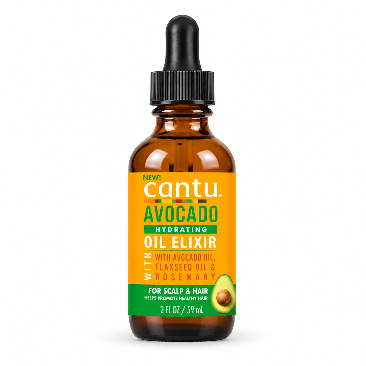 Cantu Hydrating Hair Oil Elixir with Avocado Oil Flaxseed Oil & Rosemary 2 fl oz
