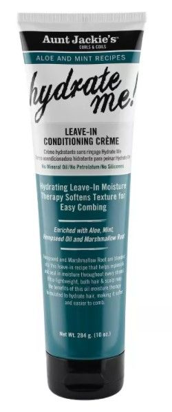 Aunt Jackie's Aloe and Mint Hydrate Me! Leave-in Conditioning Crème 10oz 1