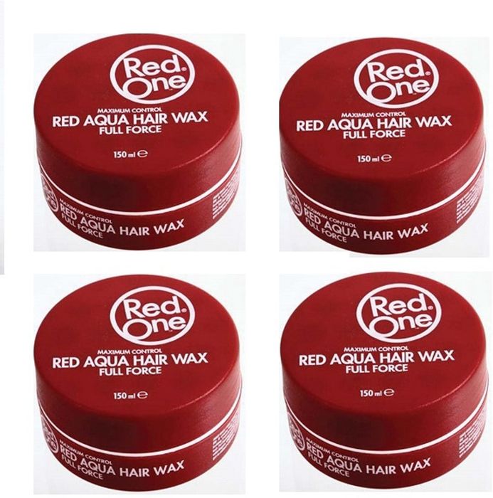4x RedOne haarwax rood 150ml