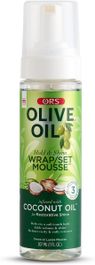ORS Olive Oil Hold & Shine Wrap/Set Mousse Coconut Oil 207 ml 1