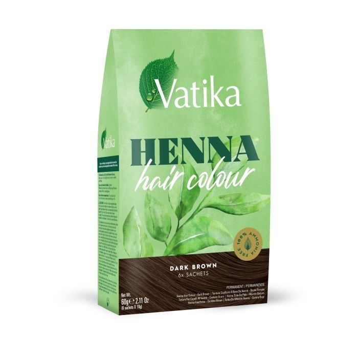 Dabur Vatika Henna Hair Color 6x10 gr - Dark brown