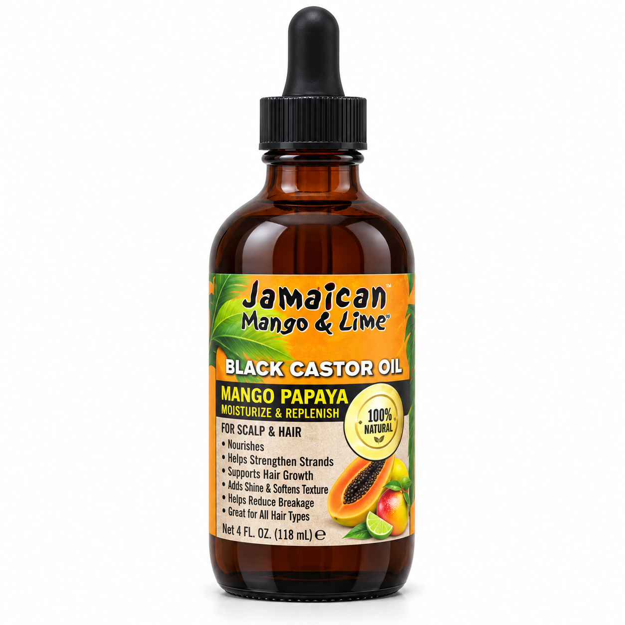 Jamaican Mango & Lime Jamaican Black Castor Oil - Mango Papaya 118 ml